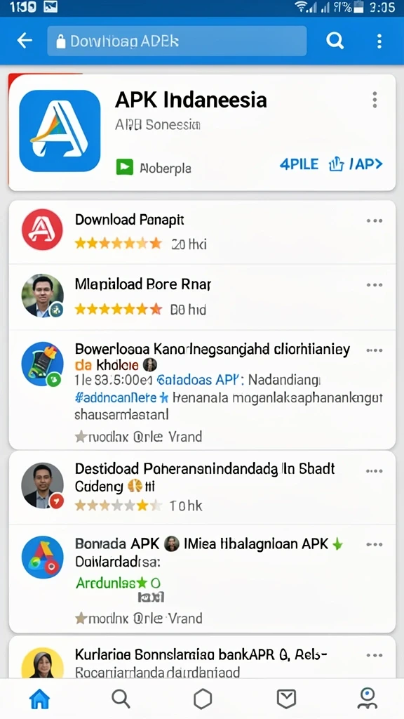api5000 - Tampilan awal yang memukau dengan menu navigasi yang sederhana.