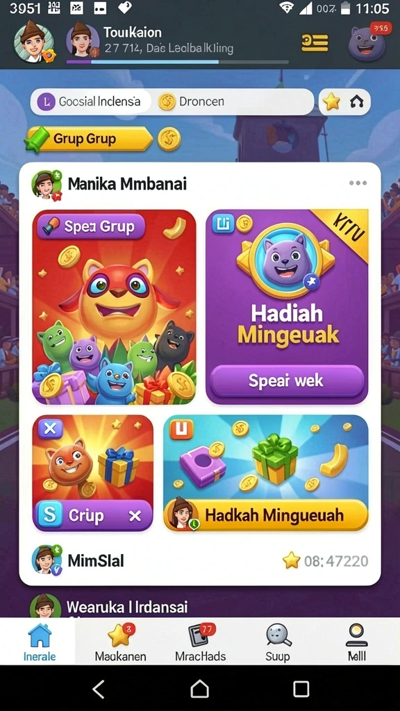 galaxy77 - Tangkapan layar menampilkan planet yang indah dan berwarna.