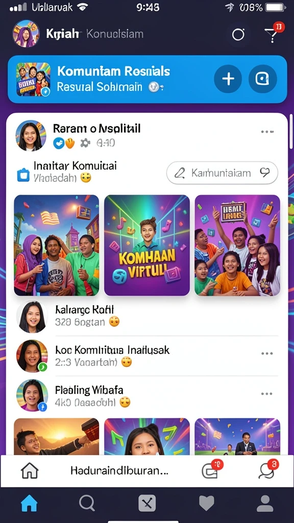 n32 - Tampilan menu utama yang menarik dan user-friendly.